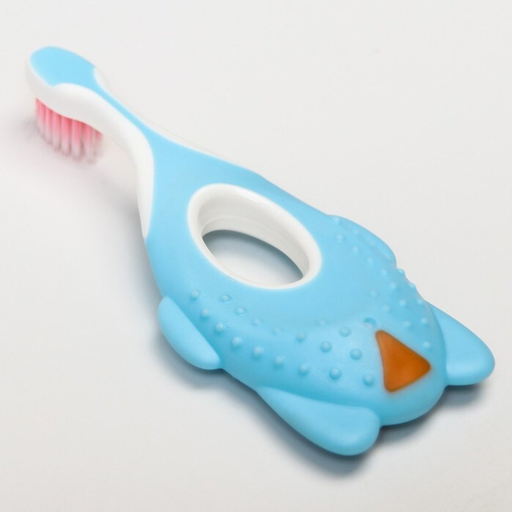 6913484 Детская зубная щетка, цвет голубой