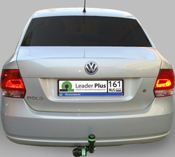 Фаркоп(прицепное) Лидер-Плюс для VOLKSWAGEN POLO (седан, лифтбек) (6R1) 2010-.../ SKODA RAPID(лифтбек)(NH) 2012-...(паспорт и сертификат в комплекте)(без электрики)V125-A