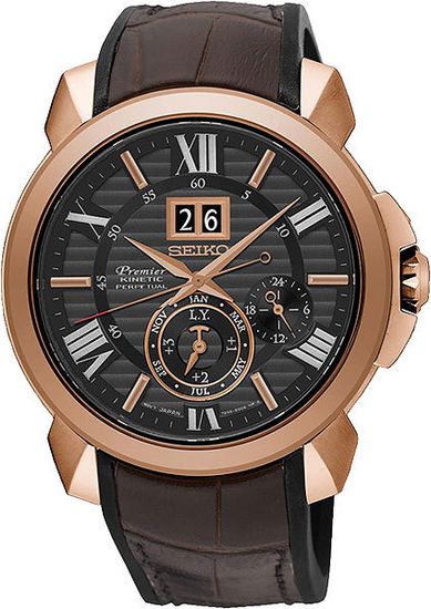 Мужские часы Seiko SNP146P1 Premier Kinetic