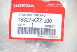 18327-KZZ-J00. STAY, EX. PIPE PROTECTOR. Honda CRF250L, Rally250 2017-2020