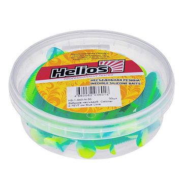 Виброхвост несъедоб. Catcher 2,75'/7 см Blue Lime 30шт. (HS-1-040-N-30) Helios