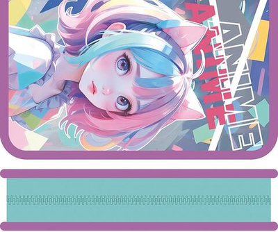 Пенал односекционный большой 190/115 ""Анимемания" (Пчёлка)