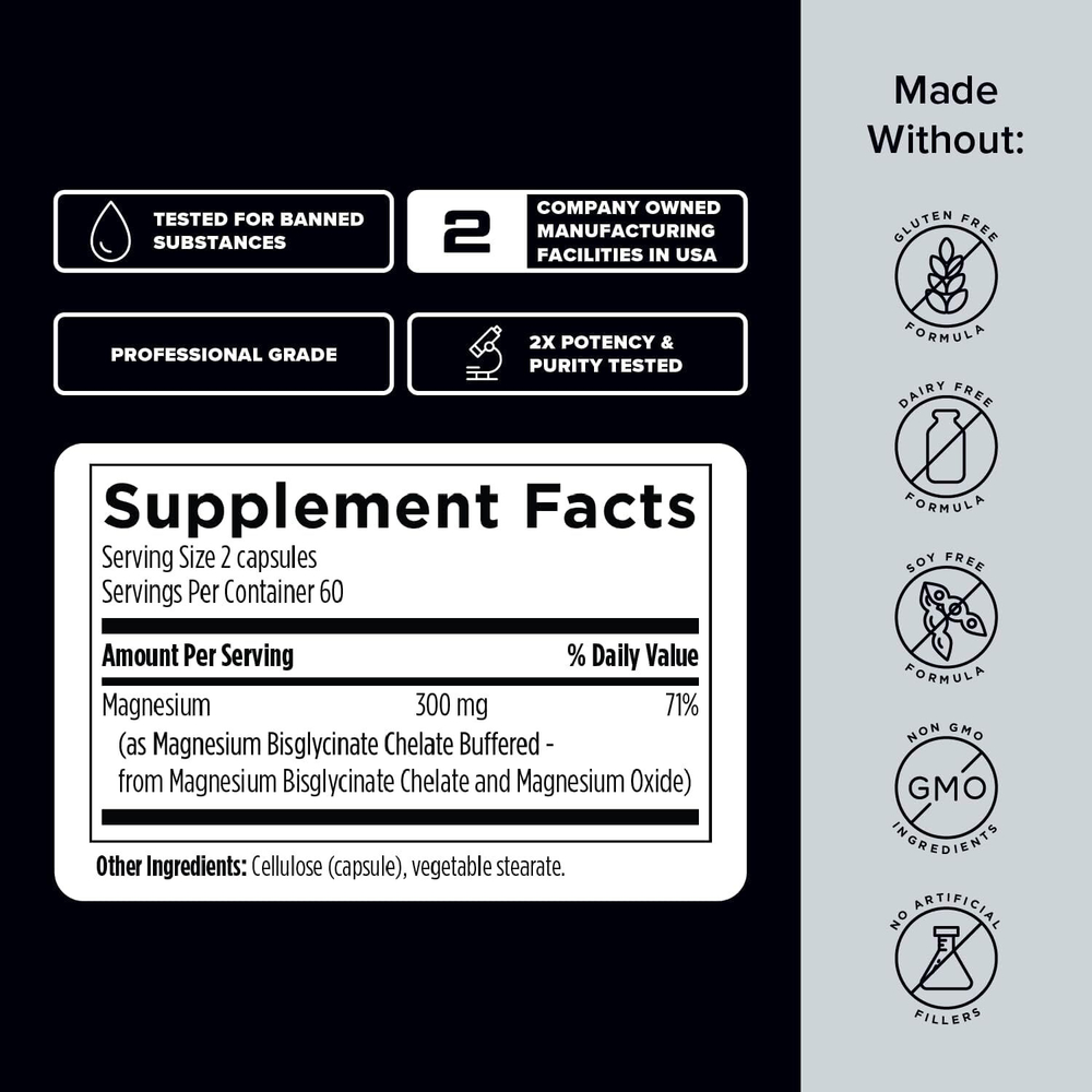 Designs For Sport - Magnesium Bisglycinate 120 capsules