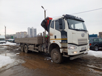 FAW J6 6x6 Бортовой с КМУ W2K00 (Дизельный, 11,1 л, 420 л.с., МТ)