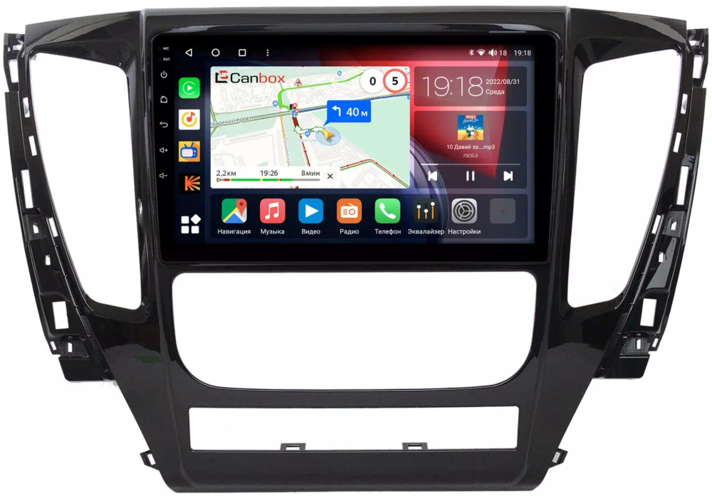 Магнитола для Mitsubishi Pajero Sport 3 2016-2021 (АКПП) - Canbox 9155 Qled, Android 10, ТОП процессор, SIM-слот
