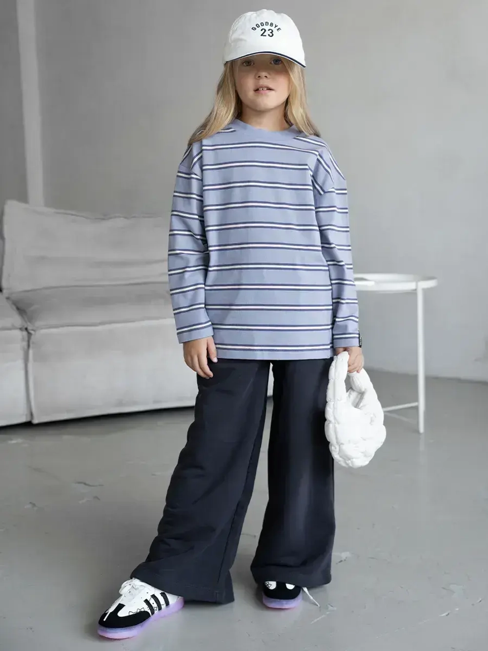 Брюки трубы детские осенние