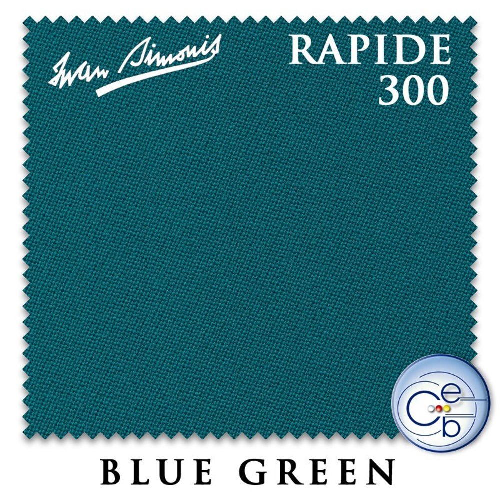 Сукно Iwan Simonis 300 Rapide Carom 195см Blue Green