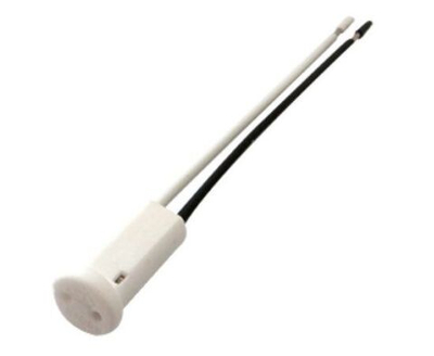 Патрон для лампы Ecola base керамический круглый торцевой с проводами 2х8 см G4 AB04LWEAY упаковка 50 шт.