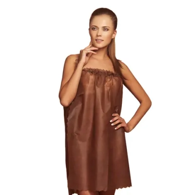 Пеньюар Кружевница косметологический плотность 30 спанбонд 140х70 см 10 шт