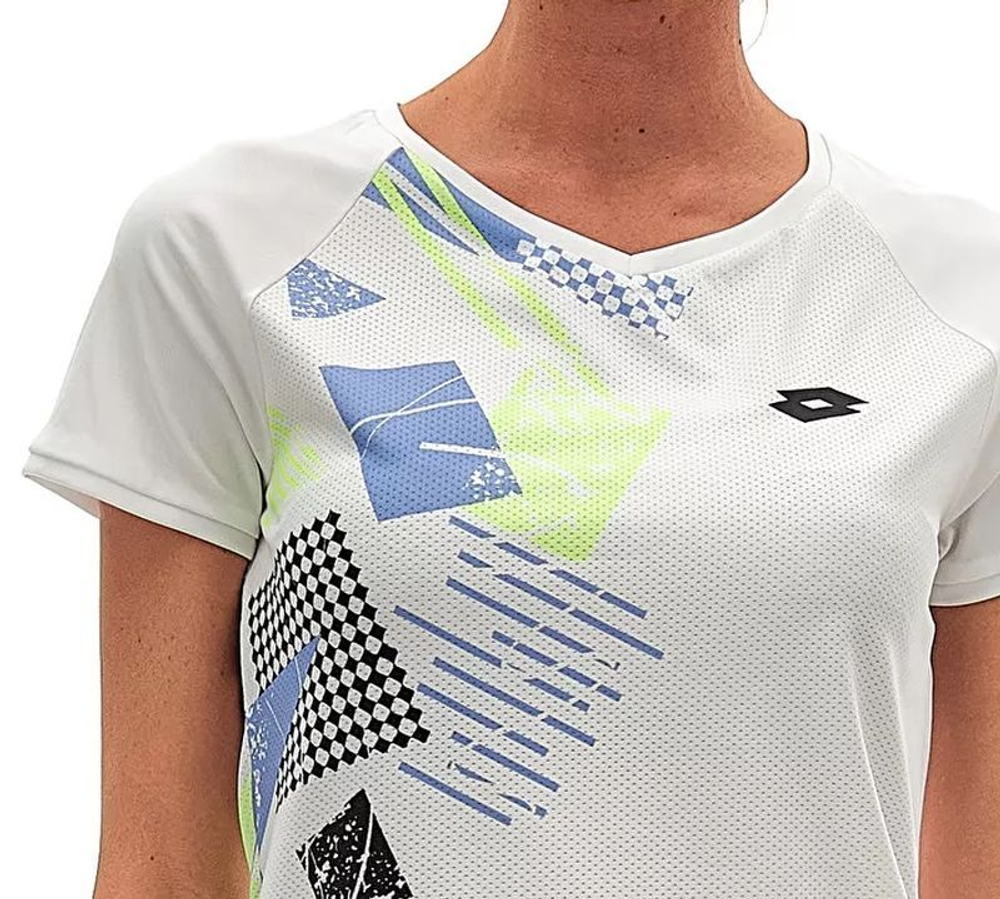 Женская теннисная футболка Lotto Tech I D5 Tee - bright white