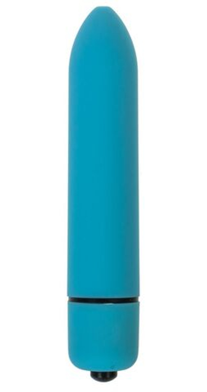 Голубая вибропуля с заострённым кончиком - 9,3 см.