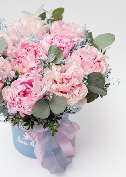 Коробочка пионы М #4