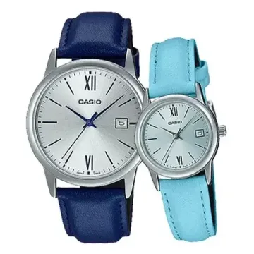 Парные часы Casio Standard: MTP-V002L-2B3 и LTP-V002L-2B3