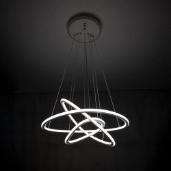 Citilux Неон Смарт CL731A330E RGB Умная подвесная люстра Белая