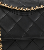 кожаная сумка через плечо fleming soft convertible TORY BURCH - черный(137301)