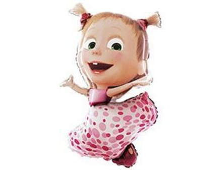 Шар фольгированный (104см), Маша с хвостиками, 1 шт.