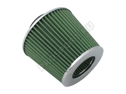 Фильтр воздушный нулевого сопротивления Sport MEGA FLOW, зеленый/хром D70мм