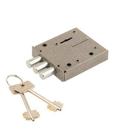 Замок Герион накладной БЛОК-2М (никел.ключ)