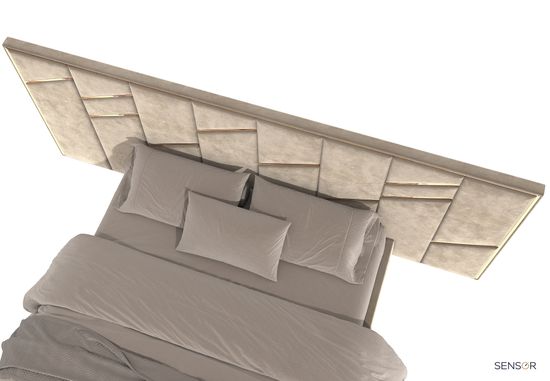 Кровать Мариотти с широким изголовьем