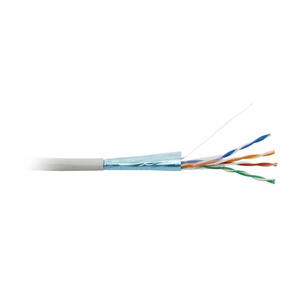 FUTP4-C5E-S24-IN-PVC-GY-305 F/UTP кат.5е, 4 пары, 0,51 PVC нг(А)-LS кабель витая пара Hyperline