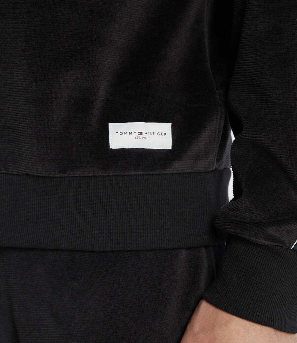 Худи TRACK TOP VELOUR Tommy Hilfiger - черный(UM0UM03010)