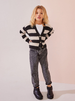 Кардиган для девочки Next Q87-995, Черный, Кремовый