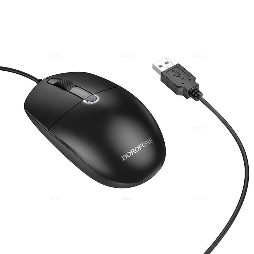 Проводная мышь Borofone BG17 (black)