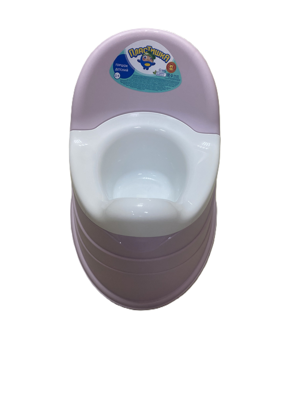 Горшок детский со вставкой "Пластишка", цвета в ассортименте