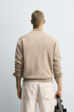 ZARA ЛЕГКИЙ КАРДИГАН, БЕЖЕВЫЙ