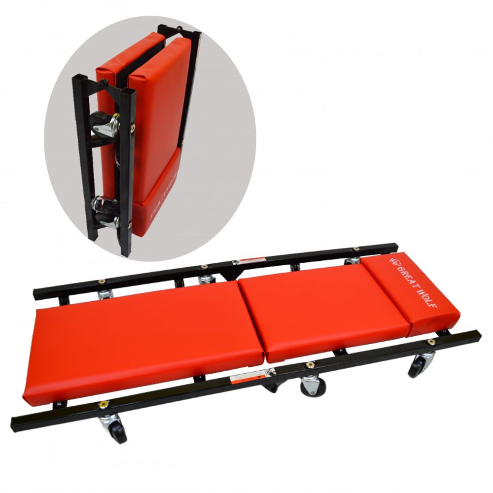 Great Wolf (GWC-3) Лежак раскладной низкопрофильный красный