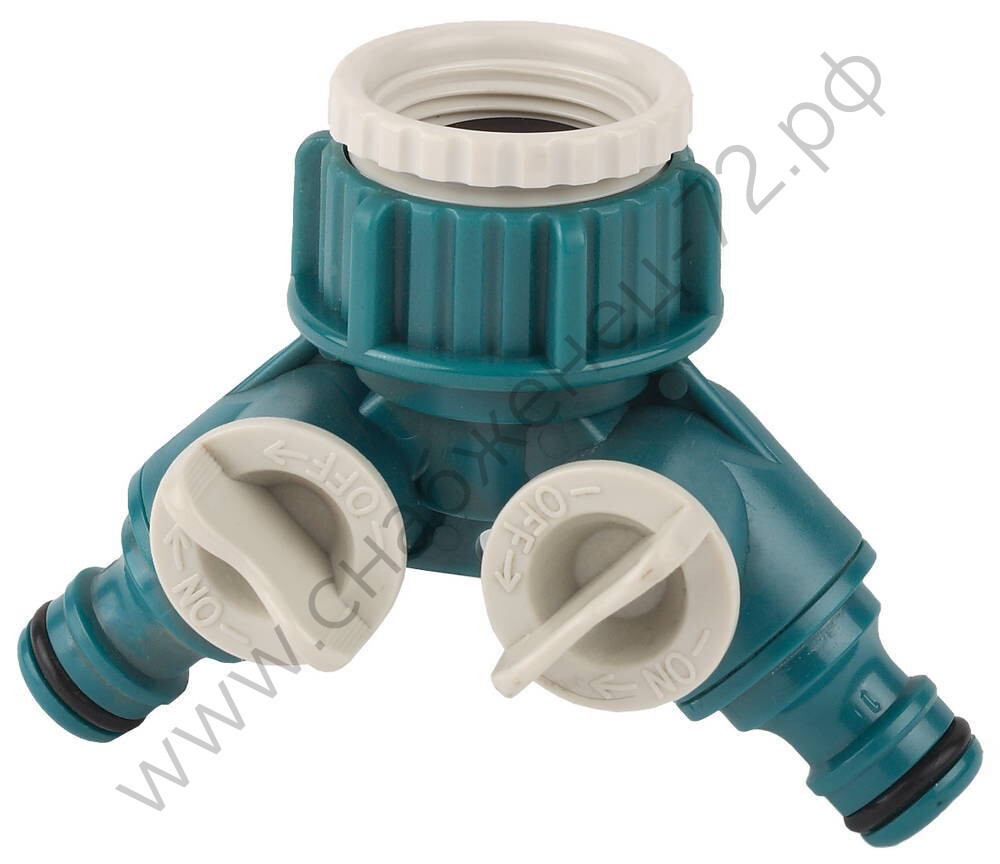 RACO ORIGINAL, 3/4″ - 1″, двухканальный, с внутренней резьбой, из ABS пластика, поливочный распределитель (4250-55256C)