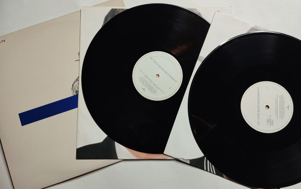 Винтажная виниловая пластинка LP Pet Shop Boys Discography (The Complete Singles Collection) (Spain 1991)