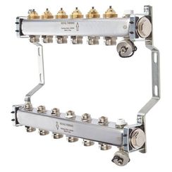 Коллектор нерж. в сборе универсальный 1 ВР-3/4 НР, 11 выходов