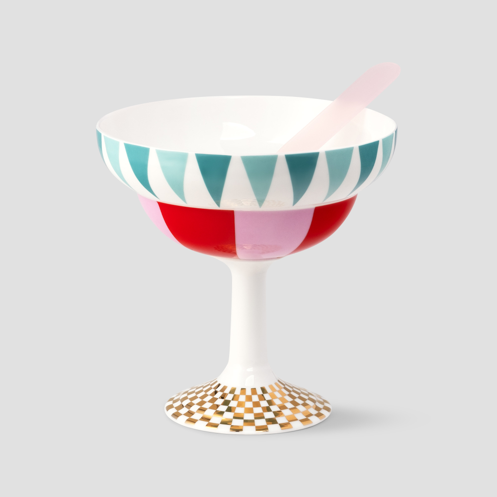 Набор Farforite «Цирковое представление»: 2 креманки и 2 ложки в подарочной коробке