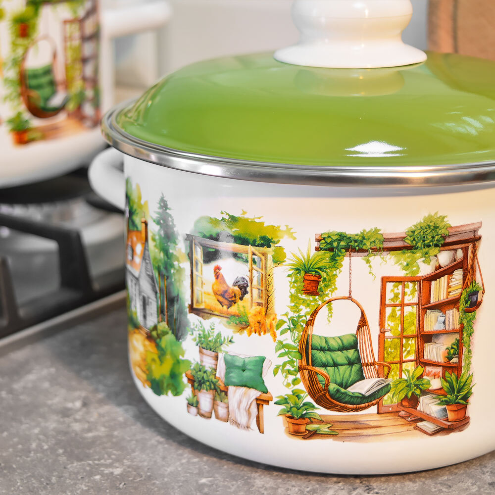 Набор кастрюль "Лето на даче" №02