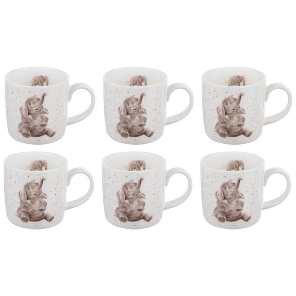 Набор кружек 6шт 310мл Слоненок Royal Worcester