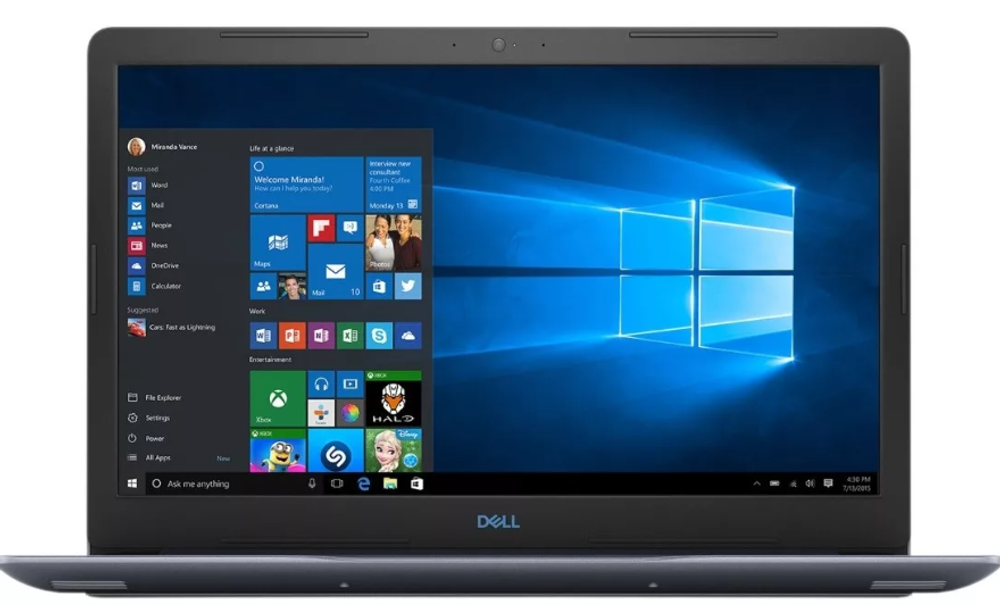 15.6" Ноутбук Dell G3 3579 (1920x1080, Intel Core i5-8300H, RAM 16ГБ,SSD 128ГБ + HDD 1TB, NVIDIA GeForce GTX 1050Ti, Win 10Pro)