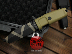 Нож Extrema Ratio Fulcrum C P/S А+++ V.2026 - пустынная рукоять, черный камо клинок