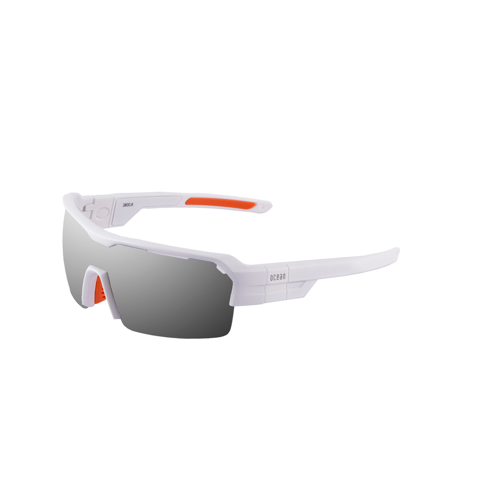 Спортивные очки с диоптриями OCEAN Race Matt White / Revo Grey Polarized lenses