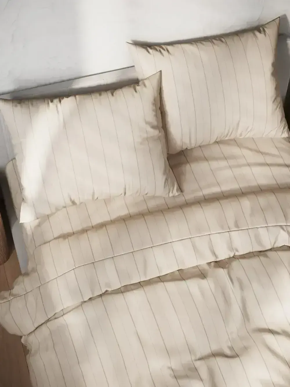 Наволочка комплект 2шт перкаль Сказка "Полоски Эко" 50x70 см на молнии