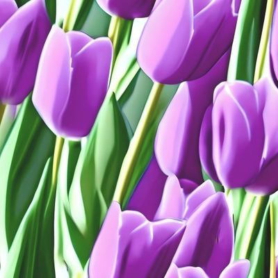 Flowers Pattern #14 Tulips