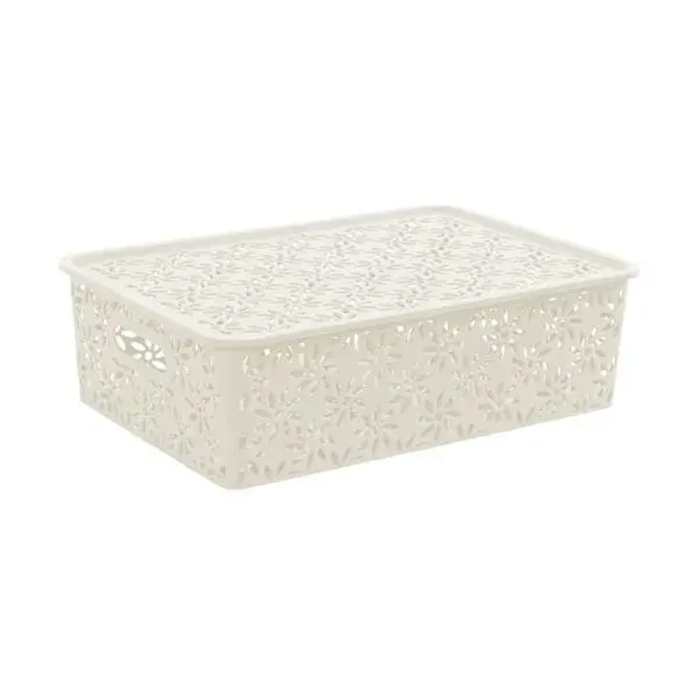 Корзинка Ромашки 7,5л 350х 245мм (слоновая кость)