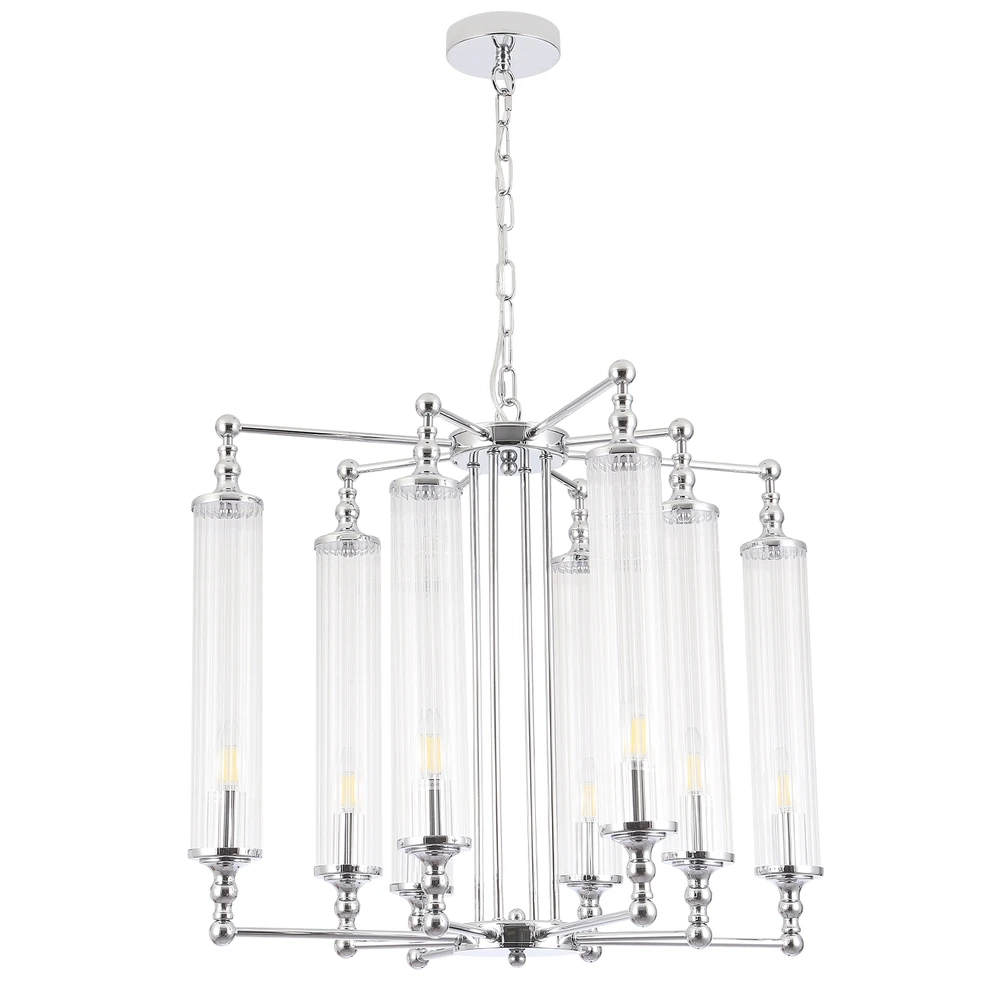 Подвесная люстра Crystal Lux TOMAS SP8 D650 CHROME