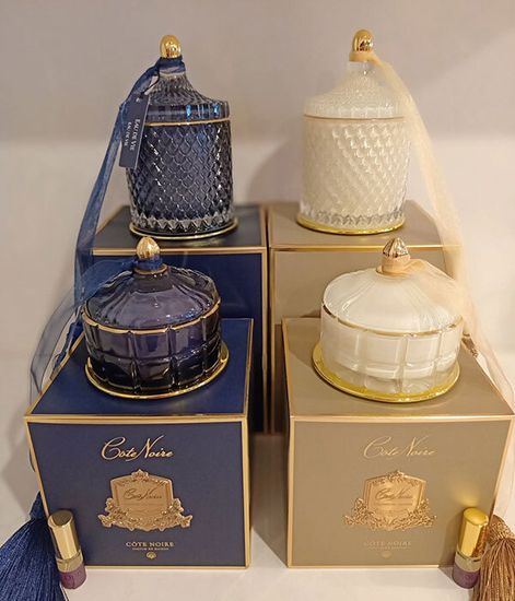 Blonde Vanilla, большая кремовая свеча Арт-деко с кисточкой, Cote Noire