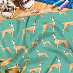 Ткань премиум Оксфорд 600D охотничьи псы на зеленом