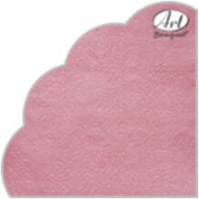 БАРОККО АНТИЧНЫЙ РОЗОВЫЙ  Салфетки 16л, 3-х слойные*15шт