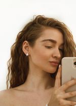 Ассиметричные серьги-пусеты созвездие Folio