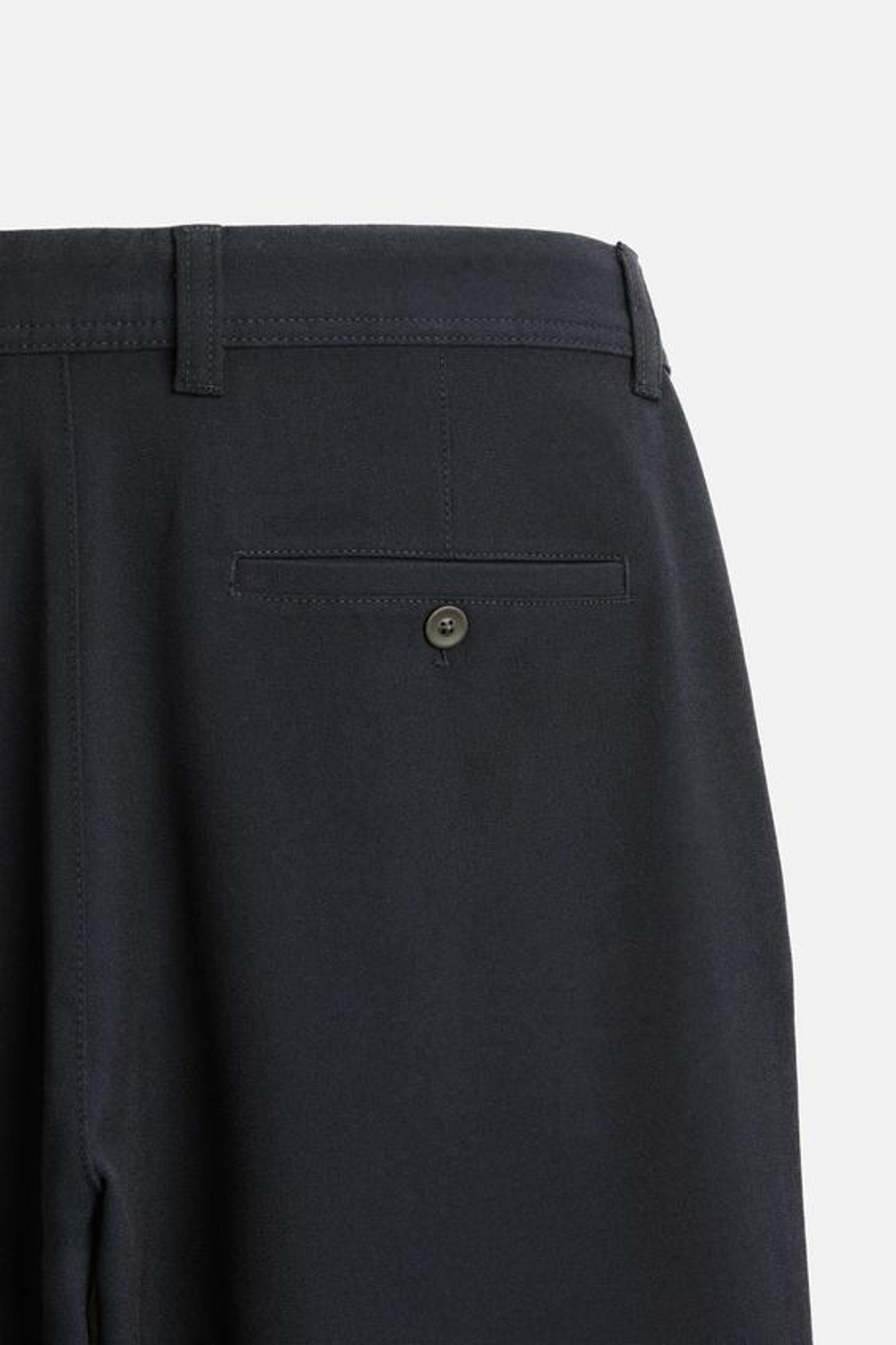 ZARA БРЮКИ КОМФОРТНОЙ ПОСАДКИ ИЗ РЕЛЬЕФНОЙ ТКАНИ, ЦВЕТ НОЧНОГО НЕБА