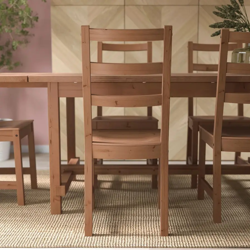 Деревянный стул - NORDVIKEN ИКЕА, 97Х54Х44 см, коричневый, НОРДВИКЕН ИКЕА