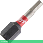 Бита Milwaukee Shockwave Hex3 25 мм 2шт (4932430894)